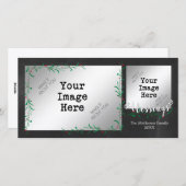 ヒイラギの果実のスワッグの恵みの写真 シーズンカード (正面/裏面)