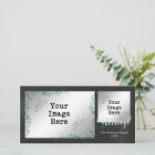 ヒイラギの果実のスワッグの恵みの写真 シーズンカード (スタンド正面)