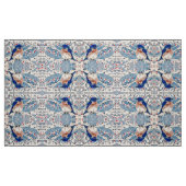 ヒイラギの果実の生地の山のブルーバード ファブリック (ファットクウォーター)