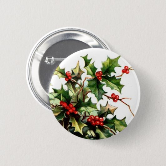 ヒイラギの果実ボタン 缶バッジ (正面&裏面)