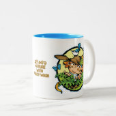 ヒイラギの野生のマグは自然に得ます ツートーンマグカップ (正面右)