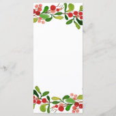 ヒイラギは果実のクリスマス|の結婚メニューを去ります メニュー (裏面)