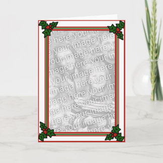 ヒイラギまたは写真の挨拶状 カード