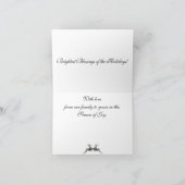 ヒイラギ及びキヅタのトナカイ シーズンカード (内部)