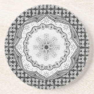 ヒイラギ及び雪片の砂岩コースター コースター