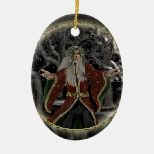 ヒイラギ王 セラミックオーナメント (正面)