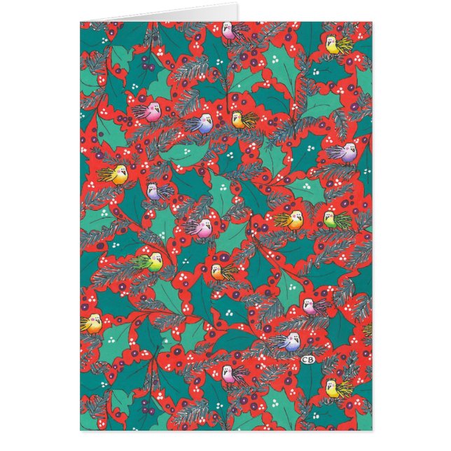 "ヒイラギ"のカスタムなクリスマスカード (正面)