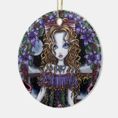 "ヒイラギ"のクリスマス・パーティの妖精のオーナメント セラミックオーナメント (左)