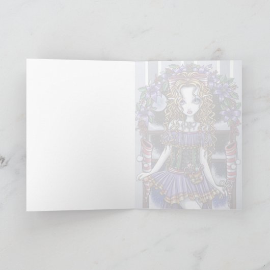 "ヒイラギ"のクリスマス・パーティの妖精カード シーズンカード (内部)