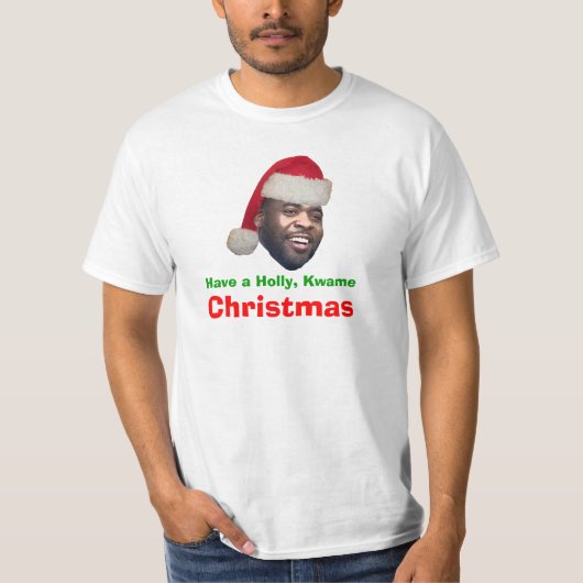 ヒイラギ、Kwameのクリスマスを持って下さい Tシャツ (正面)