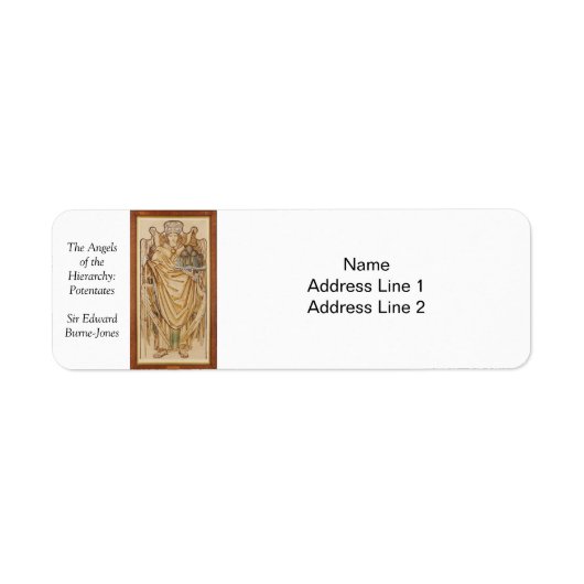 ヒエラルキーの天使がブルン・ジョーンズを生み出す ラベル (正面)