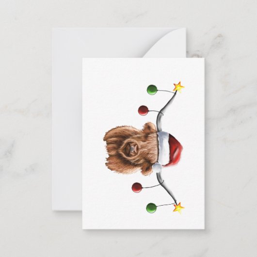 ヒエランメリーコクリスマスだ ノートカード (正面)