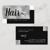 ヒエレガントスタイリッシュヨコハサミ 名刺 (正面/裏面)