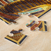 ヒエログリフとブラックのトゥタンカームン王金ゴールド ジグソーパズル (側面)