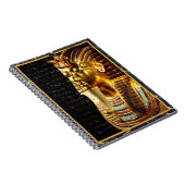 ヒエログリフとブラックのトゥタンカームン王金ゴールド ノートブック (右側)