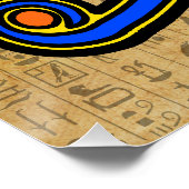 ヒエログリフに対する青いホルスの眼 ポスター (コーナー)