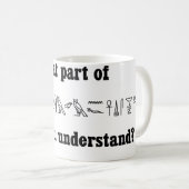 ヒエログリフのマグ コーヒーマグカップ (正面右)