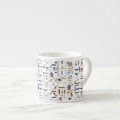 ヒエログリフ古代エジプトファラオ花嫁の贈り物 エスプレッソカップ (正面右)