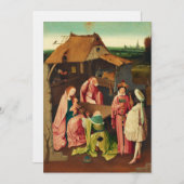 ヒエロニムス・ボスによる東方三博士の礼拝 招待状 (正面/裏面)