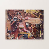 ヒエロニムス・ボス-地獄の詳細PUZZLの庭 ジグソーパズル (横)