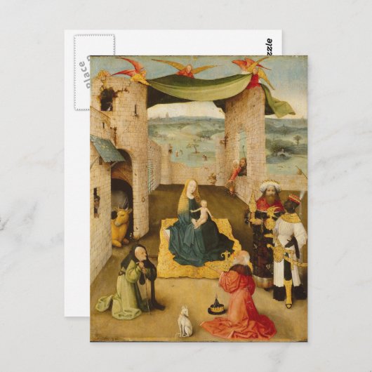 ヒエロニムス・ボス - 東方三博士の礼拝 ポストカード (正面/裏面)