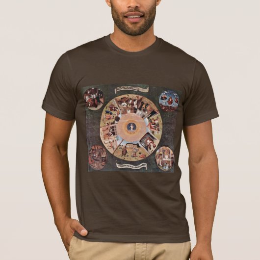 ヒエロニムス・ボス(B著大罪のテーブル。、 Tシャツ (正面)