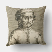 ヒエロニムス・ボス(c.1450-1516)のプレート3のポートレート クッション (裏面)