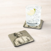 ヒエロニムス・ボス(c.1450-1516)のプレート3のポートレート コースター (右側)