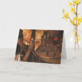 ヒエロニムス・ボッシュによって地獄に魂を導く天使 カード (黄色い花)