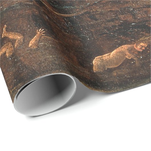 ヒエロニムス・ボッシュによって地獄に魂を導く天使 ラッピングペーパー (ロールコーナー)