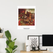 ヒエロニムス・ボッシュによる聖アンソニーの誘惑 ポスター (ホームオフィス)