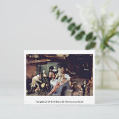 ヒエロニムス・ボッシュによる聖アンソニーの誘惑 ポストカード (スタンド正面)