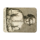 ヒエロニムス・ボッシュのポートレート(c.1450-1516)プレート3 マグネット (横)