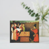 ヒエロニムス・ボッシュの手品 ポストカード (スタンド正面)