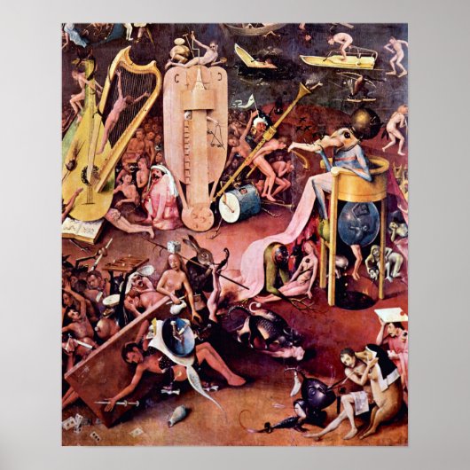 ヒエロニムス・ボッシュ – ザ・ガーデン・オブ・地獄，詳細 ポスター (正面)