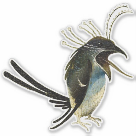 ヒエロニムス・ボッシュ・バードビニール・ステッカー シール (正面)