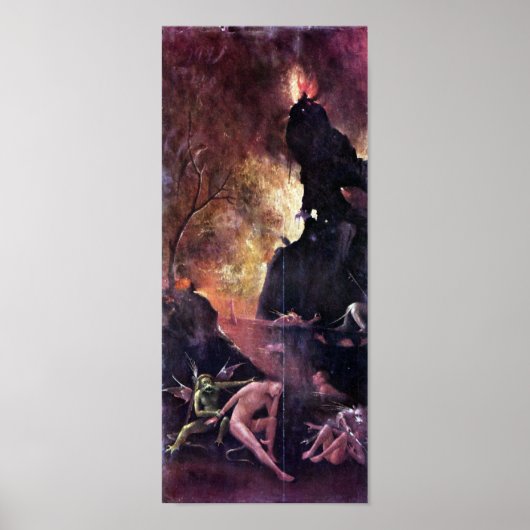 ヒエロニムス・ボッシュ – フロー上の残りの地獄 ポスター (正面)