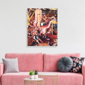 ヒエロニムス・ボッシュ – 地獄の庭園，詳細 キャンバスプリント (インサイチュ (リビング))