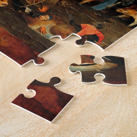 ヒエロニムス・ボッシュ – 聖アンソニーの誘惑 ジグソーパズル (側面)