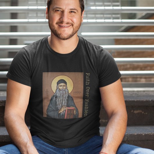 ヒエロモンク セラフィム ローズ 正教徒 Tシャツ
