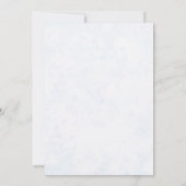 ヒエンソウの花のブライダルシャワーの招待状 招待状 (裏面)