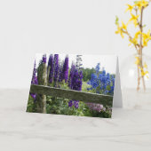 ヒエンソウ カード (黄色い花)