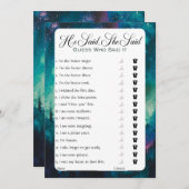 ヒカサレ サレ ブライダルシャワーゲーム 招待状 (正面/裏面)