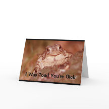 ヒキガエルがあなたは病気になった！お見舞い