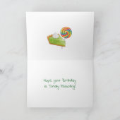 ヒキガエルがいっぱい幸せな誕生日を願っています! カード (内部)