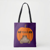 ヒキガエルと愉快なハロウィンパン トートバッグ (正面)