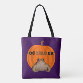 ヒキガエルと愉快なハロウィンパン トートバッグ (裏面)