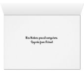 ヒキガエルのグリーティングカード (内部横(下))