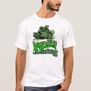 ヒキガエルの舐めを法律化して下さい Tシャツ