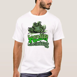 ヒキガエルの舐めを法律化して下さい Tシャツ